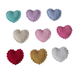 Mini Coração Cotelê - 4 Unidades