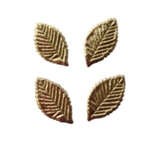 Folha Dourada 3cm - 10 unidades
