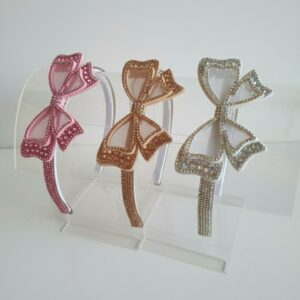 Kit Prático Tiara Laço Brilhante