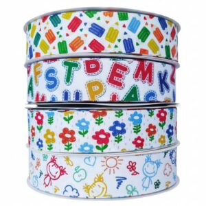 Gorgurão Estampado Escolar 38mm