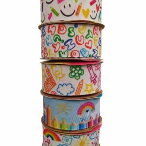 Fita Jeans Estampada Escolar – 38mm