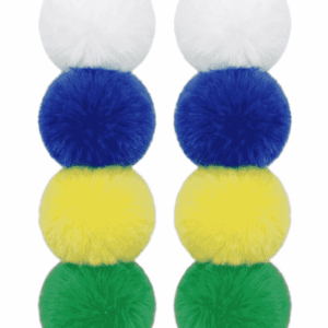 Kit Pompom Pelúcia Brasil 8cm