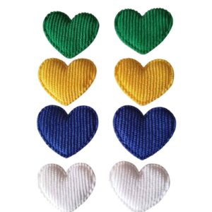 Coração Cotelê - Kit Brasil