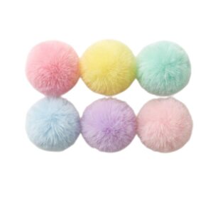 Pompom de Pelúcia 5cm - Cores Claras