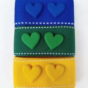 kit Fitas Pespontadas com Apliques Brasil
