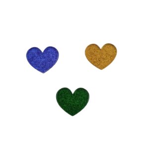 Aplique Coração do Brasil - 2 Unidades