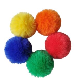 Pompom de Pelúcia 5cm - Cores fortes
