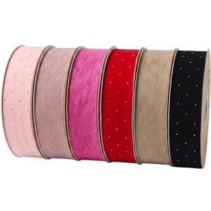 Fita Camurça 38mm com Strass - O metro