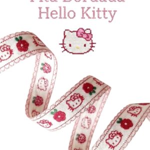 Fita Bordada Hello Kitty 25mm - O metro